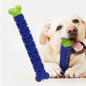 1pc Joyful Puppy Pet Teething Stick, Dog Teeth Cleaning Chew Toy, Outdoor Biting Training Tool Navy Blue